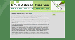 Desktop Screenshot of goodadvicefinance.nl